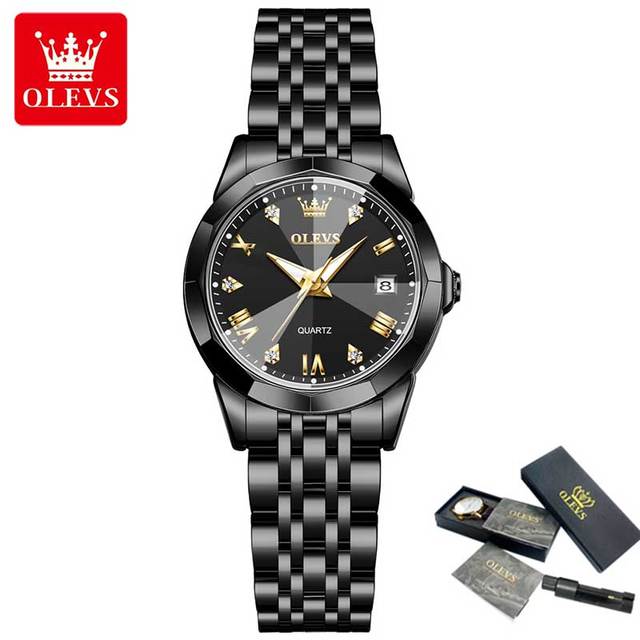 OLEVS 9931 NEW Ladies Date Black